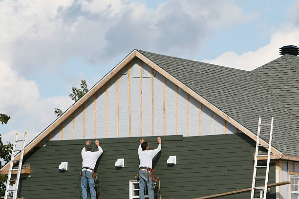 Professional Siding Contractor technician working in Valdese, NC